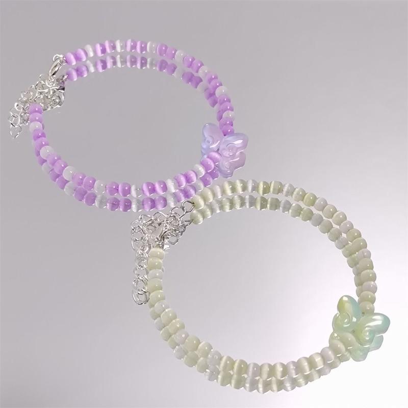 Super Divine Cat Eye Quartz Crystal Bracelet - Delicate Beaded Handcrafted Bracelet