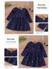 Korean Princess Long-Sleeve Floral Dress for Girls - Spring & Autumn Collection