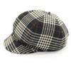 Borsalino Made In Italy Wool Houndstooth Casquette Black Series Women Used
