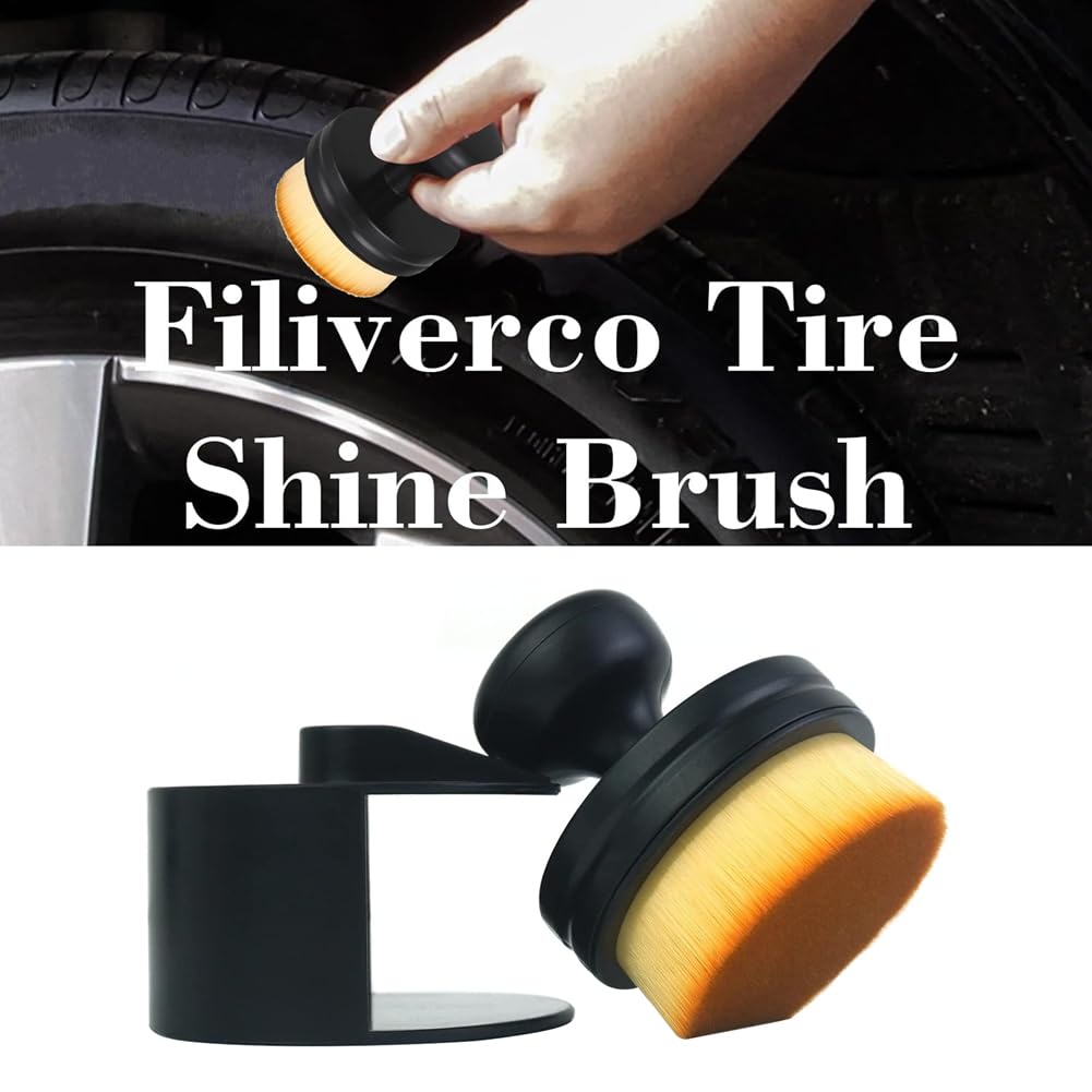 Avrpqiwy Car Tire Cleaning Brush Set Tire Brushes High Density Detail Brush Vent Trim Emblem Wheel