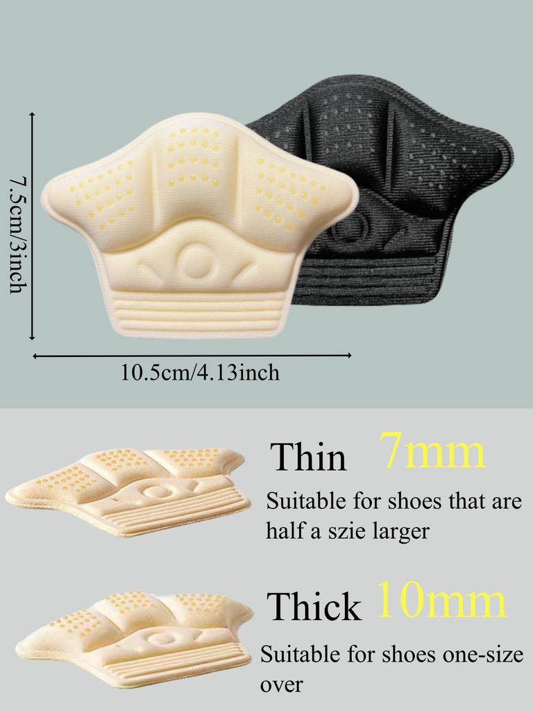 Heel Stickers Heel Protectors Sneaker Shrinking Size Insoles Anti-wear Feet Shoe Pads Adjust Size High Heel Cushion Inserts
