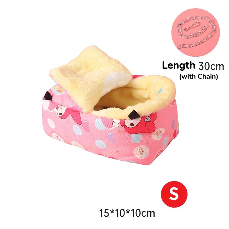 Pet Guinea Pig Sack Small Warm Nest Hanging Pet Hedgehog Squirrel Hamster Bed Waterproof Windproof Sleep Bag Winter Bed House