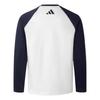 Adidas FW24 Tee LS Series Comfortable Soft Versatile Quick-Dry Long Sleeve T-Shirt Unisex Tops White Ink-Blue JZ2337