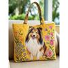 Animal Print Tote Bag - Shoulder Handbag With Zipper Pocket Daily Use Medium Size Street Style