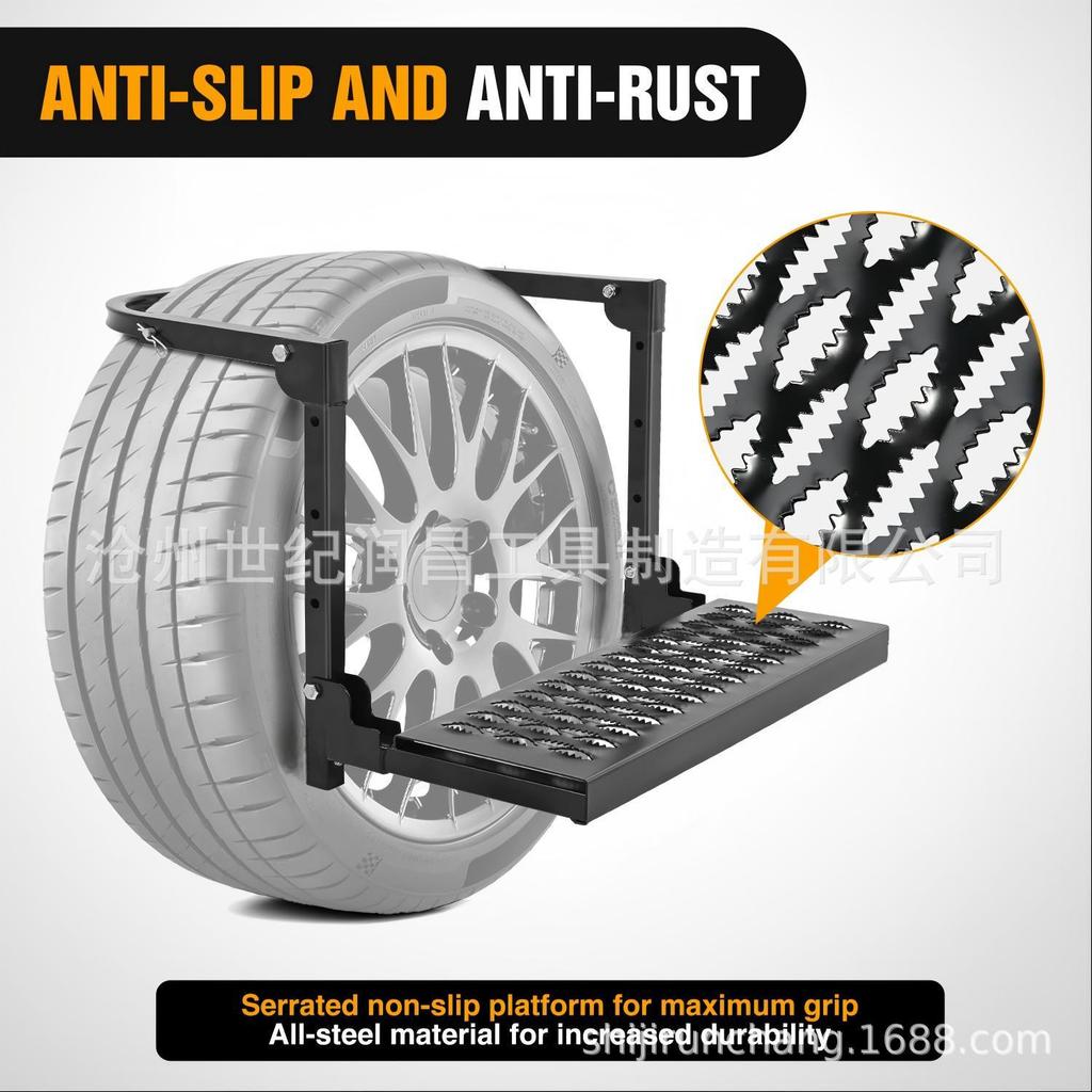 Adjustable Foldable Car & SUV Tire Tread Step Pedal Ladder