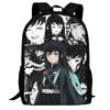 Demon Slayer Anime Backpack Tokitou Muichirou Print Student School Bag Teen Girls Travel Rucksack Casual Daypack Mochila Gift