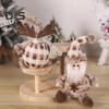 Christmas Doll Plush Knitted Snowman Elk Santa Doll Toy Soft Sitting Christmas Figure Desktop Decor Stuffed Holiday Pillow for Window Bookshelf