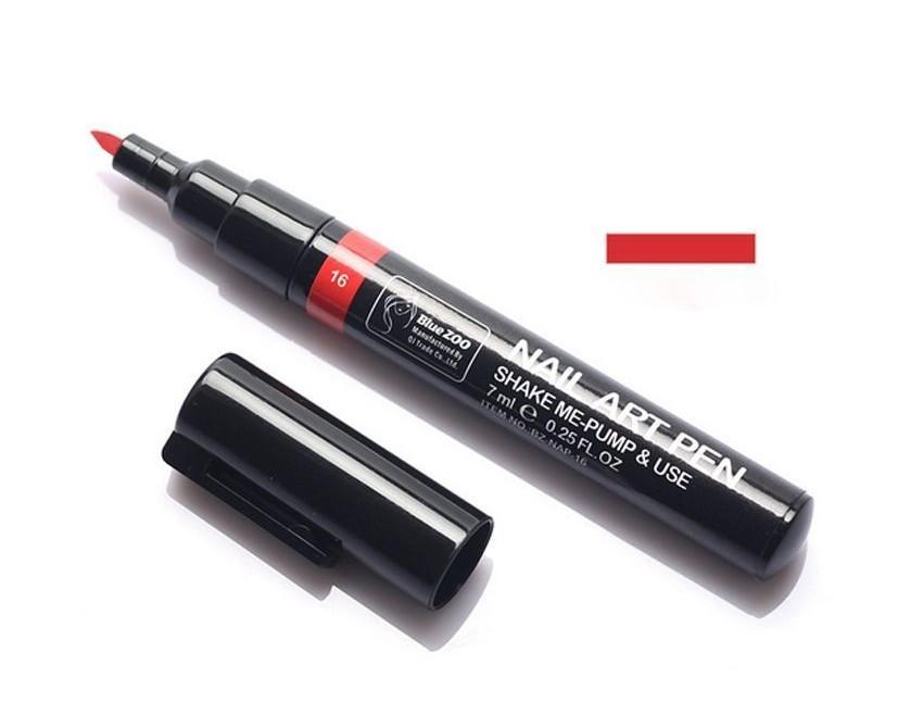 Bolígrafo de Arte para Uñas de 16 Colores Herramienta de Diseño para Pintar Para Impresionantes Manicuras con Esmalte en Gel UV