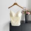 Versatile Lace Satin V-Neck Camisole Bra – Spring/Summer