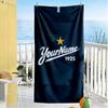 Fc Zenit Saint‑petersburg Customized Name Beach Towel Quick-Dry Soft Microfiber Perfect for Traveling Yoga Camping and Swimming