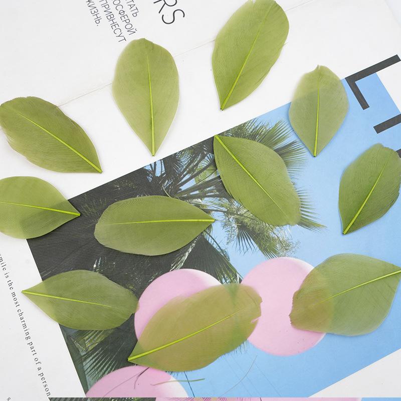 50Pcs26 Color Diy Jewelry Accessories Feather Color Floating Head Feather Goose Feather Craft Decorative Material