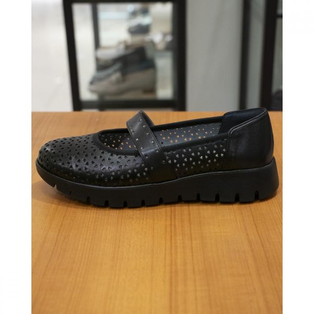 Vainer Functional Summer Comfort Shoe Black Women 372e