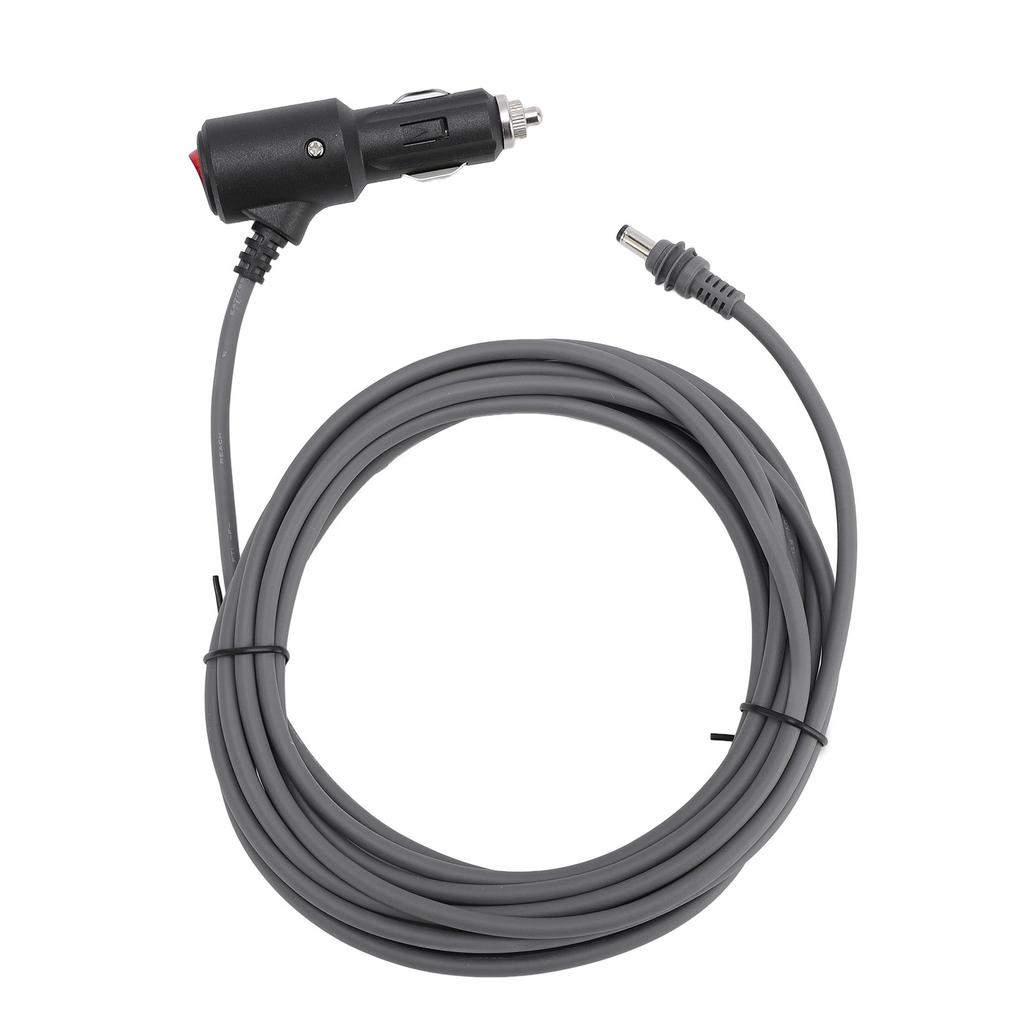 DC Car Power Cable for Mini 16ft 12V 24V 18AWG Water Resistant Cigar Lighter Power Supply Cable with Switch for RV Car