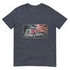 Driver Trucker Us Flag Semi Truck Patriotic 4th Of July Unisex TShirt