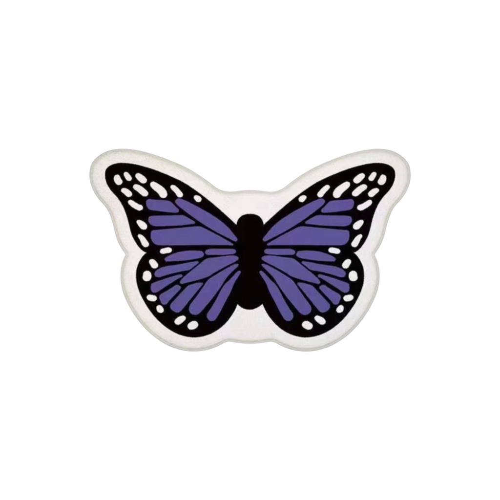 70*100cm Butterfly-shaped Faux Cashmere Rug, Skin-friendly And Comfortable Bedside Blanket