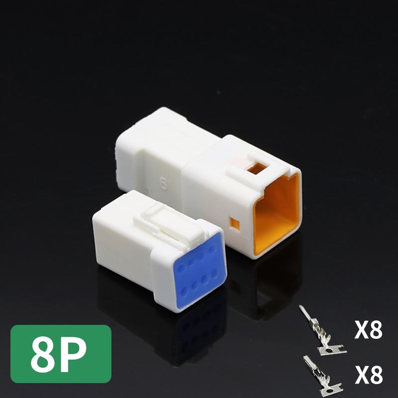5/10/100 Sets Automotive Connectors JST02R-JWPF-VSLE 2/3/4/6/8 Pin Waterproof Connectors Male and Female Butt Plugs