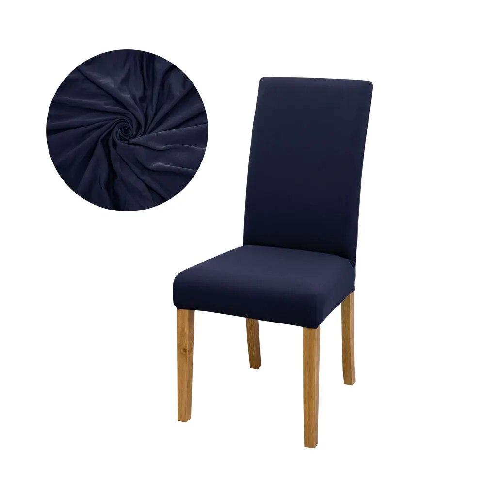 Solid Color Chair Covers Elastic Dining Room Seat Cover Washable Chair Protective Case for Restaurant Wedding Banquet Light Gray