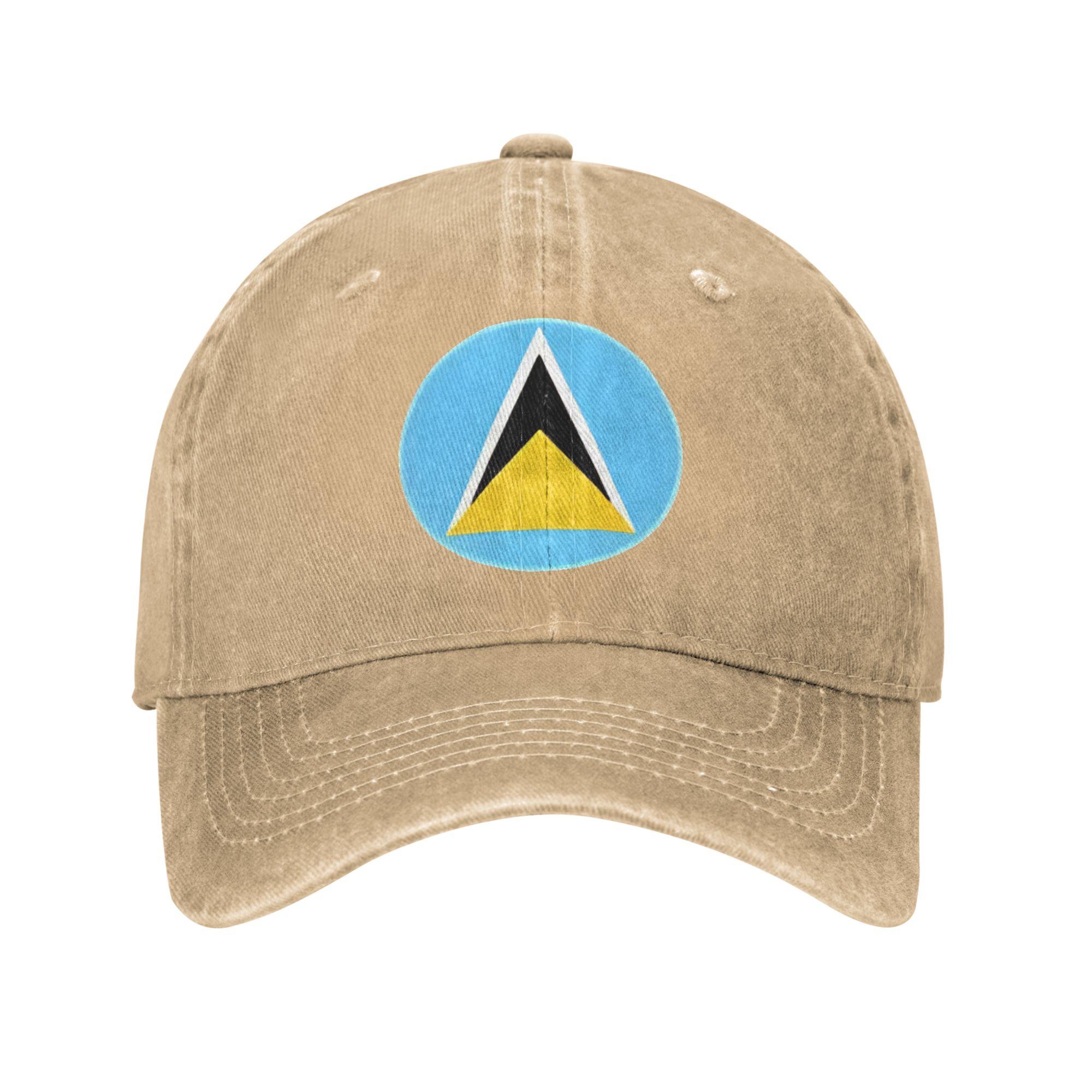 

Saint Lucia Flag Casual Baseball Cap For Female Male Spring Hiking Fishing Hip Hop Hats Fashion Sun-Proof Baseball Caps One Size хаки