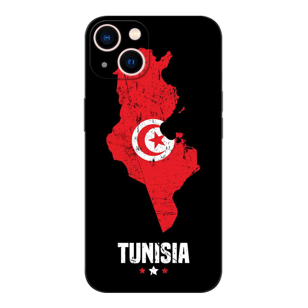 Black Tpu Case For Realme Q5 X XT X2 X3 Superzoom X50 V13 Q3i X7 PRO Ultra GT Master Edition Tunisia Flag