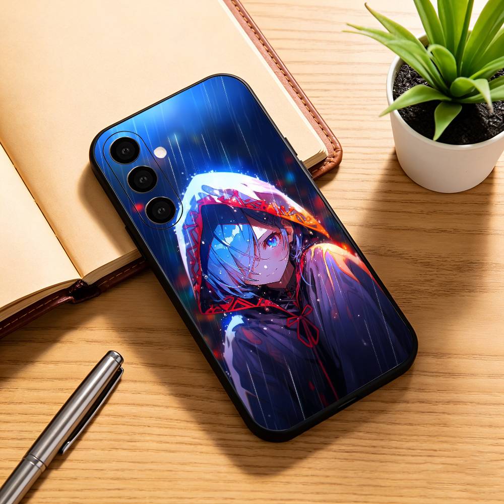 Zero Natsuki Subaru REM Phone Case For Samsung Galaxy A73,A72,A71,A70,A53,A52,A51,Others Soft Black Cover