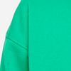 Nike Sportswear Club Fleece Logo Embroidered Ribbed Crew Neck Relaxed Sweatshirt Kids Tops Neon-Green FD2923-324