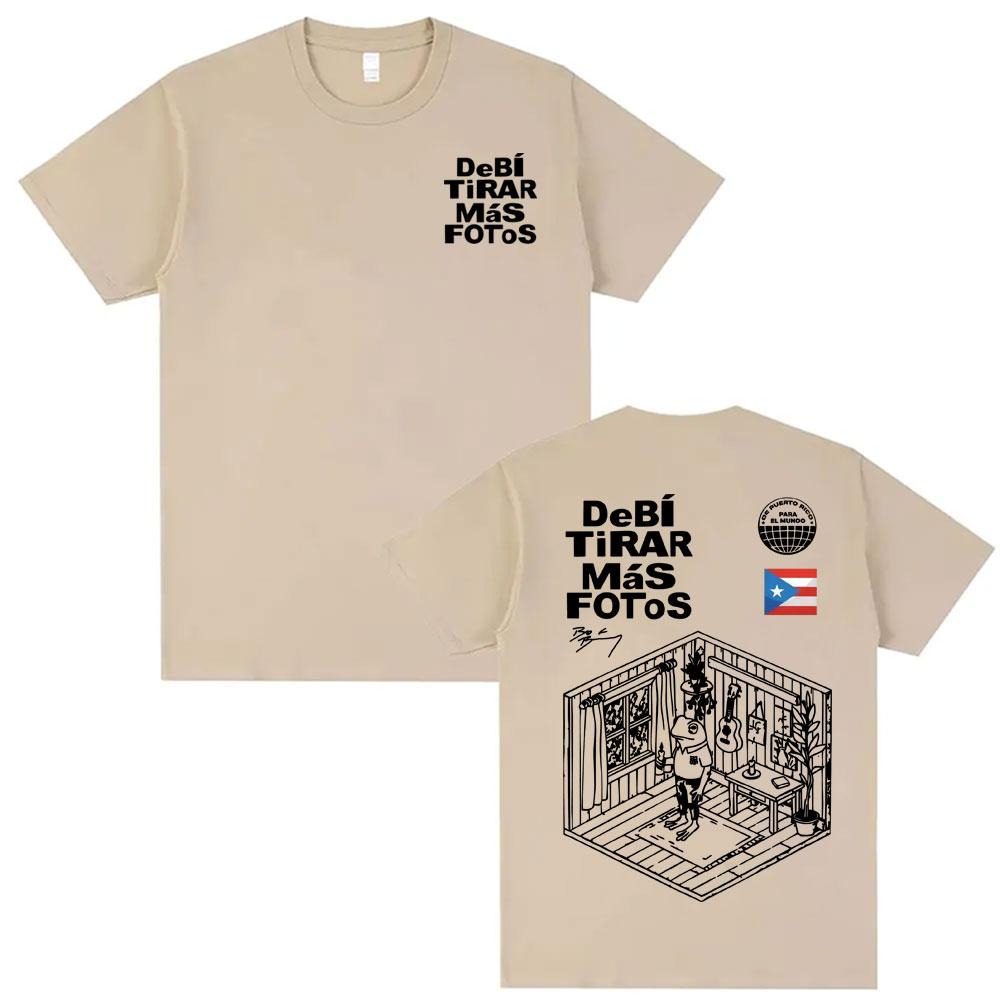 

Bad Bunny Debi Tirar Mas Fotos DTMF Album Tshirts Unisex Harajuku Summer Oversized T Shirt Men 100 Cotton High Quality Tshirt 4XL