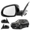 Driver Passenger Side Mirror Assembly for X3 G01 G08 2018-2021 Left Rear Exterior Rearview Mirror with Blind Spot Turn Light 51168491670 51168491669