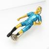 Vibrant Soccer Enamel Brooch Football Player Jewelry Elegant Clothing Accessory For Outfit Enhancement