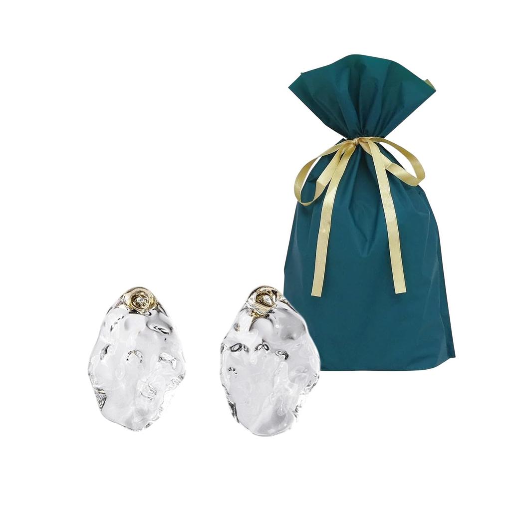 set Lampwork Factory Scenic Earrings gift bag with [Set] 2-piece (HARIO HAA-SI-P, ribbon)