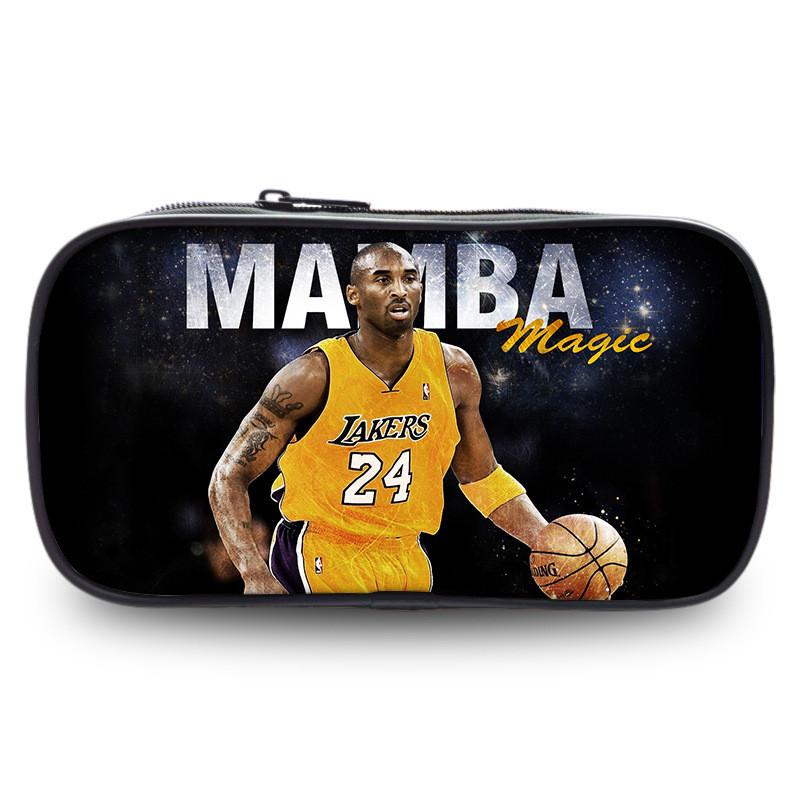 Kobe Bryant Sports Star Pen Case Large Capacity Stationery Organizer For Students