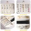 Mini Custodia da Viaggio per Gioielli in Pelle Organizer da Viaggio Piccolo Scatola per Gioielli Portatile Organizer da Viaggio Mini Contenitore Scatola Portatile per Esposizione e Conservazione