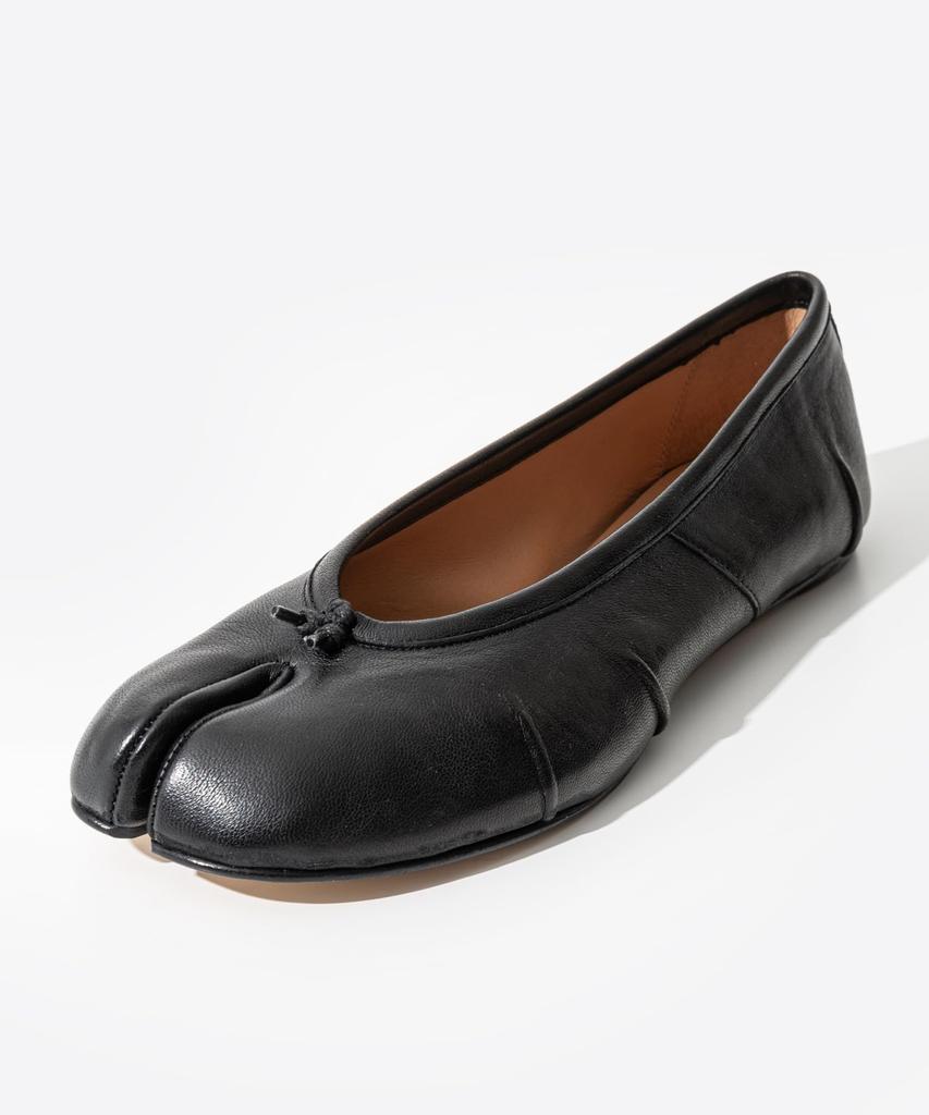 Maison Margiela TABI BALLERINA NEW Ballet Size Cm Flats, S58WZ0127P6378, Women's, Black, 26.5 [Used]