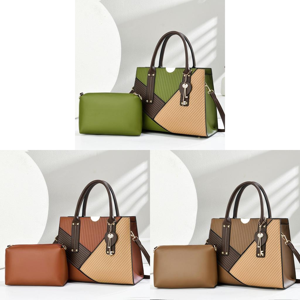 Pu Handbag With Metal Accents For Daily Office And Casual Wear