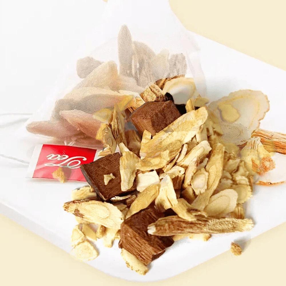 Yuanqi Four Treasures Tea 50g Triangle Bags Ginseng Herbal Blend Vitality Wellness Natural Authentic Tea Lovers No Additives