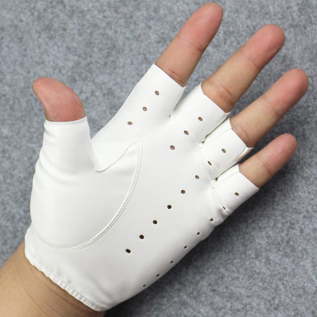 PU Leather Fingerless Driving Gloves for Motorcycle Weightlifting Cycling Driver Men Women Teens Half Finger Gloves