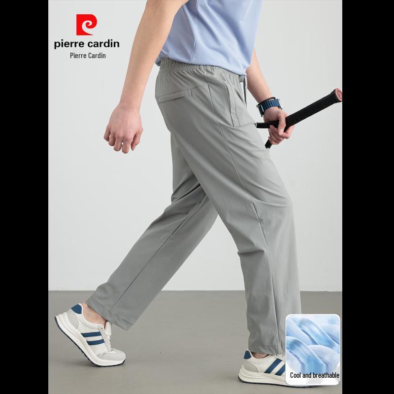 Pierre Cardin Men's Summer Drawstring Straight Casual Pants