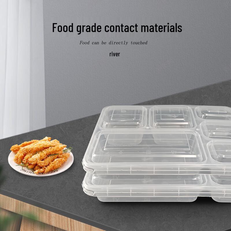 Jinmei Hewang Transparent 6-Compartment Disposable Food Container