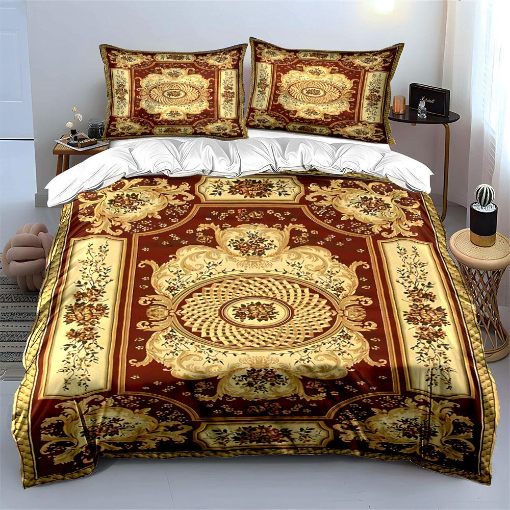 Floral and Ornate Medallions. Bedding Sets Duvet Cover Sets Duvet Covers Pillowcases(1 * Duvet Cover 2 * Pillowcases Without Duvet Insert)