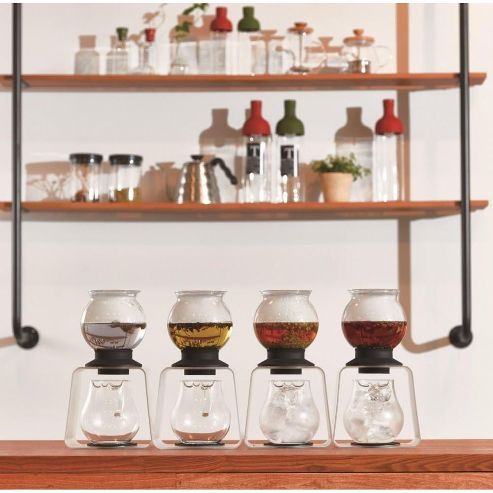 Hario Tea Dripper + Heat Resistant Tea Cups Set 5   Largo Stand Set