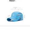 Spring and Summer Outdoor Quick-drying Mesh Breathable Thin Sun Protection Visor Caps Men's and Women's Caps Travel Versatile Fishing Hats
