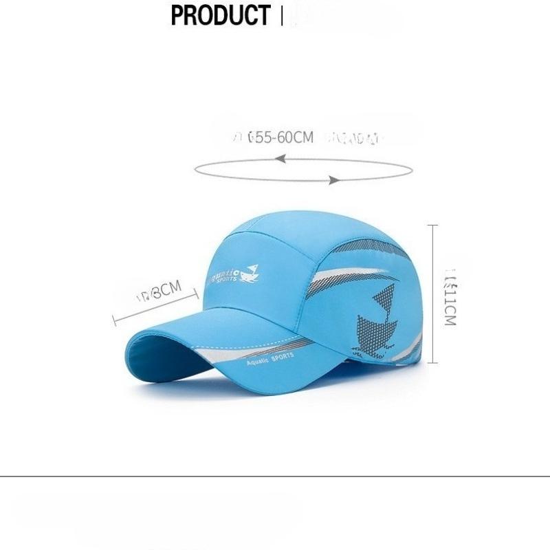 Spring and Summer Outdoor Quick-drying Mesh Breathable Thin Sun Protection Visor Caps Men's and Women's Caps Travel Versatile Fishing Hats