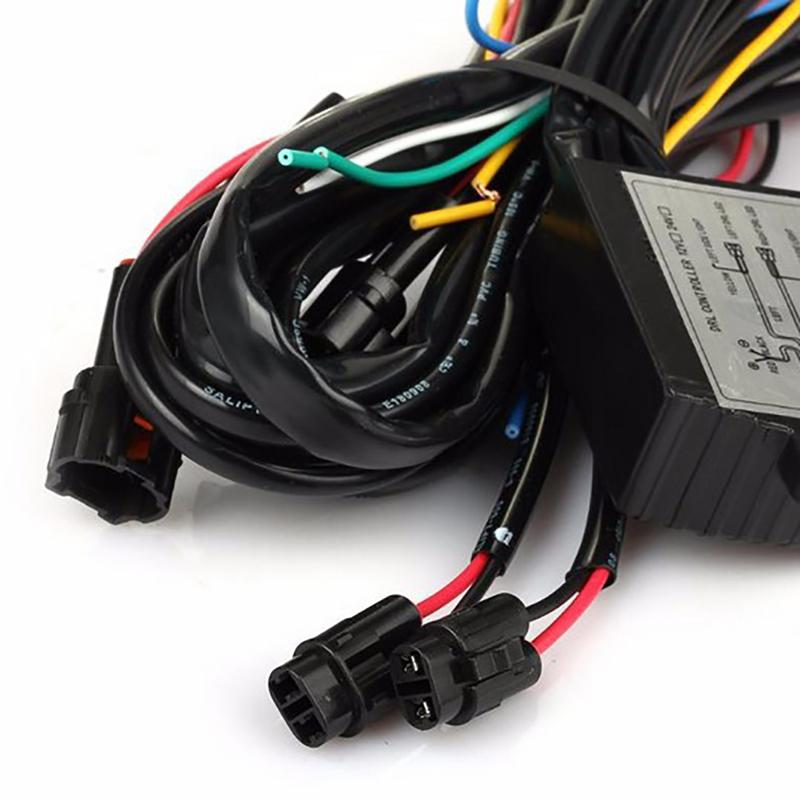 Drl Controller Car Auto Led Daytime Running Light Relay Harness Dimmer