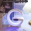 Bluetooth Speaker Atmosphere Light Wireless Charger Christmas Gift RGB Night Wake Up Handsfree Call Phone Fast Charging Station