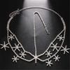 Wedding Head Chain Multi Layer Head Chain Fashion Mesh Head Jewelry for Woman