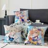G-Genshin Impact Barbara Pillow Case Removable Washable Cushion Cover – All-Season Soft Linen