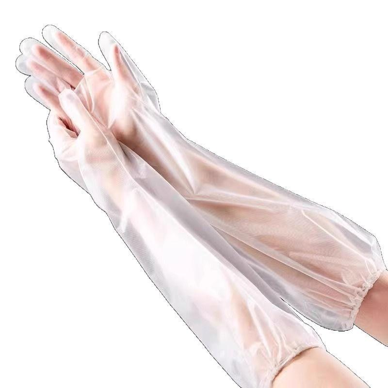 Trwałe Ekstra Długie Wodoodporne Rękawice do Zmywania Naczyń z Elastycznymi Mankietami