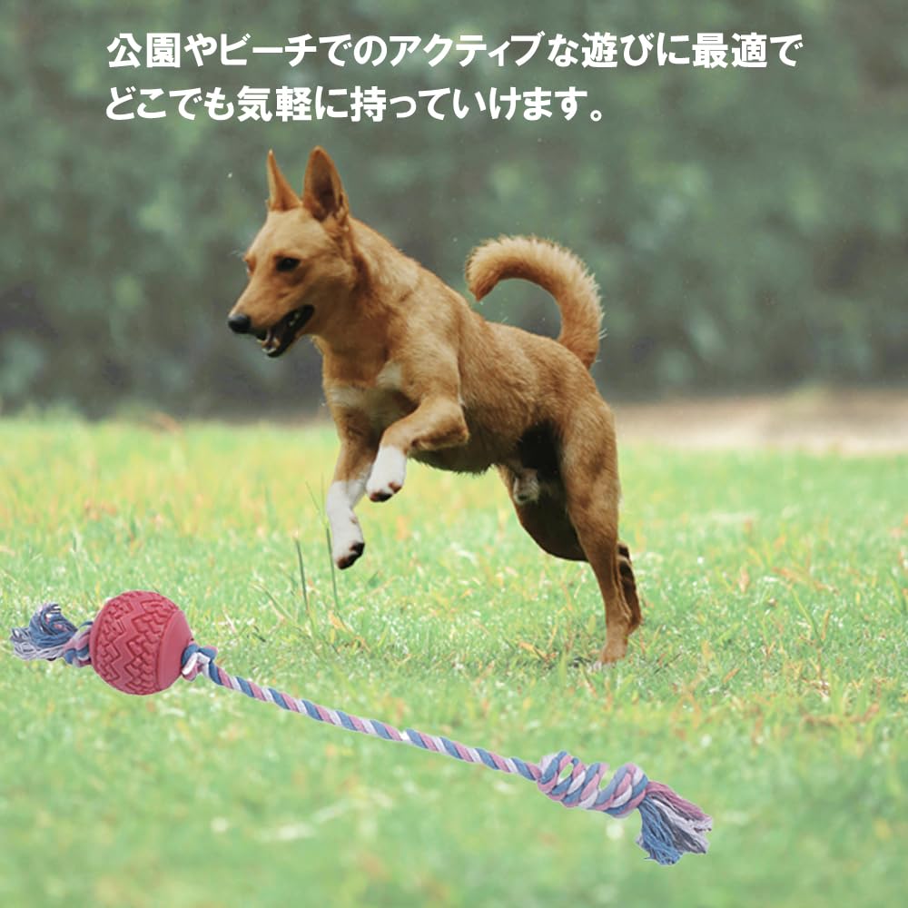 FUPUONE Hundespielzeug mit Seil (blau)