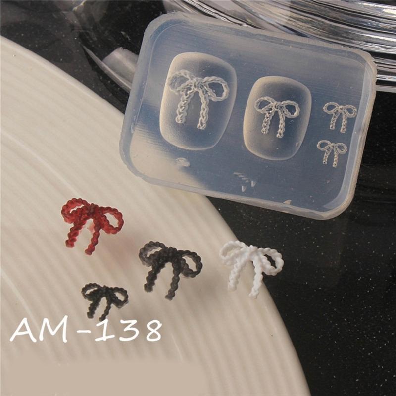 Ballet Style Nail Art Silicone Mold 3D Dragon Bowknot Resin Casting Molds DIY Nail Art Making Tool Template Epoxy Resin
