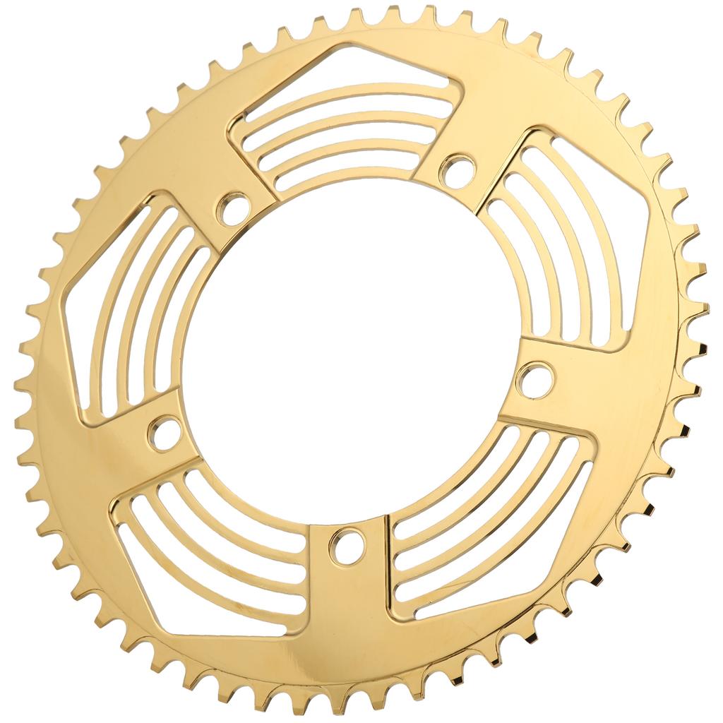 BOLANY Folding Bike 56T Chainring Road Bike Positive Negative Teeth Single ChainringGold