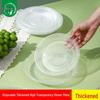 Disposable Transparent Oval Plastic Plates